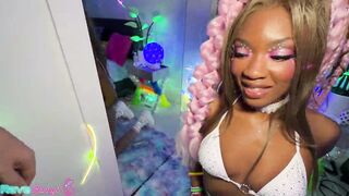 Lana Gee Spins On Command Then Gags On Brian's Dick At The Rave!