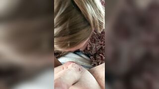 Hot Edging Oral pleasure from Wife with Big Cumshot