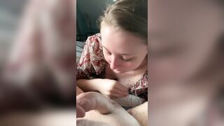 Hot Edging Oral pleasure from Wife with Big Cumshot