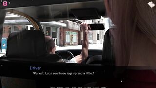 Hot Beauty Spreading Her Legs And Showing Panties To older Taxi Driver Guy