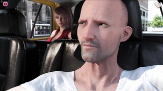 Hot Beauty Spreading Her Legs And Showing Panties To older Taxi Driver Guy