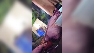 Teasing friend and John's online rolling a blunt topless