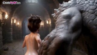 Cave Monster Biggest Cock Seduced Thick MILF