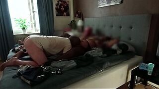 Cuckold Creampie Cleanup – Friend Bred My Ebony BBW Wife Raw