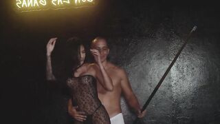 Stepsister likes to screw hard on the pool table at the swingers club