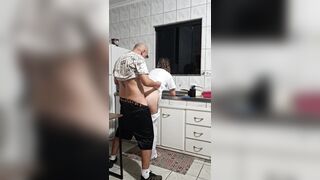 Gabby Lewd Gets Banged In The Booty Amid Filthy Dishes