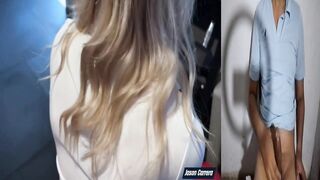 Skinny Blonde Opens Her Little Butt for Big Raw Weenie -React