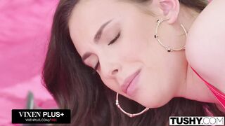 TUSHY Gorgeous Chick Casey Double Penetrated In three-some