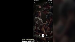 40 year old stepdaddy banging cute petite 18 year old angel hotty on the daybed Valuable riding & fucking ( Real live sex Audio moaning Sound ) AI generated