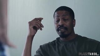 Stepdad Isiah Maxwell isnt cheerful when this chab finds his stepdaughter Nicole Nichols belts and will teach a lesson.The teen has to deepthroat his bbc