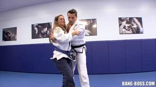 Karate Coach fucks his Student right after ground fight