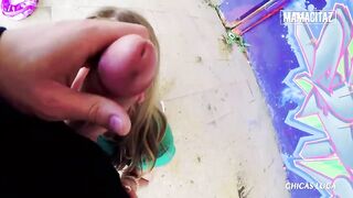 Enjoyable Golden-haired Daniella Margot is Down to Fuck Giant Weenie in Public - Mamacitaz