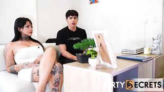 Clients Visit My Sexology Office for Aid with first Cumshot and We End up in a Hawt 3-some