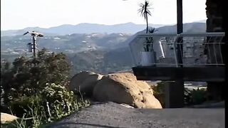 Lustful sweetheart with curly twat likes to satisfy her slut on the sofa