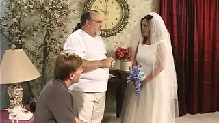Just Married Curvaceous Gal Bloom Slipped Between the Sheets to Her Lover After Marriage Ceremony with That Looser
