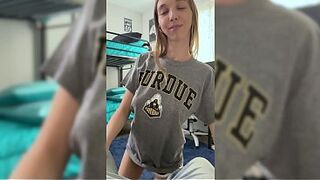 Little Golden-haired College Beauty Fucks Frat Guy - Breezy Bri