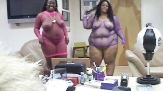 Black plump gals loves big white rod just in mouth...cum in mouth