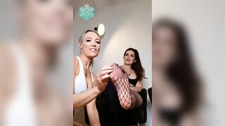 Our feet got so sweaty in our boots. Watch is peel each other’s boots off so you can suck our sweaty toes.