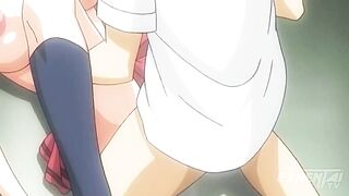 Hentai - My first three-some with my Roommate [UNCENSORED] [SUBTITLED]