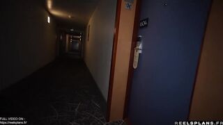 Une femme de ménage française MILF au cul parfait, surprise en teach de se masturber et Défoncée en anal par un client de l'hôtel !!!