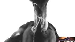 IDEAL LIPS-goes black an white with a butt sloppy MOUTH!!!