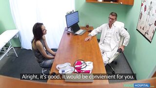 Nurse takes off her uniform to show her stunning figure - Fake Hospital