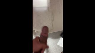 watch me (19 yo male) sperm flow on a piece of paper