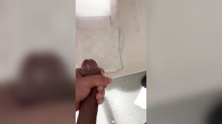 watch me (19 yo male) sperm flow on a piece of paper