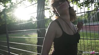 GERMAN SCOUT - Skinny German Latina Older Jessie Lie Pick Up for first Casting Fuck
