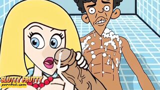 Lascivious Stepmom and Stepson Take a Shower Together. What Could Go Wrong? Cartoon