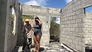 Dissolute old construction worker bangs beautiful, busty, and big-assed MILF stepmom.