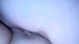 Woke her up with vehement morning sex. Scissoring in the morning. She screamed in enjoyment. Close-up.