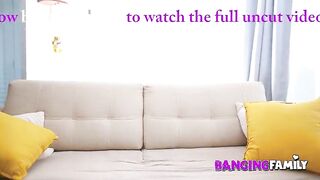 Screwing Family - A StepSis is Nailed in the Ass by her two StepBros