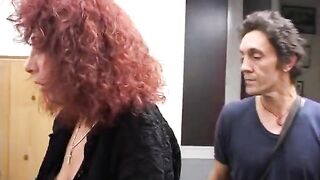 Redhead amateur mature in hot stockings likes booty bang