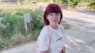 I meet a redhead college girl and take her back to my place for some intense sex
