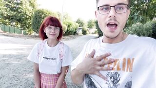 I meet a redhead college girl and take her back to my place for some intense sex