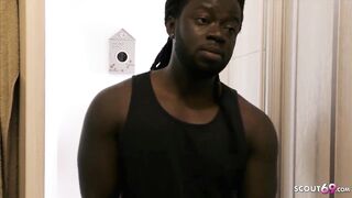 GERMAN GIRLFRIEND cheat on Party with Big Black Jock Friend