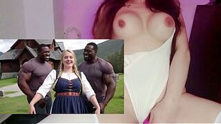 Hawt European cuties having interracial sex - Visit the "Ai hot experience" channel to watch the full video