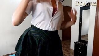 My friend left and his stepsister asks me to fuck her raw with my big schlong - Dani Clark and Yenifer Chacon