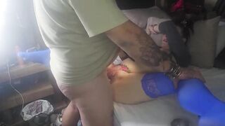 Hot pregnent 19 year old stepsia gets biggest creampie