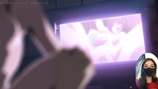 Nobara loves getting drilled whilst watching porn on the projector