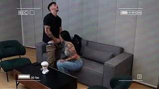 Curvy unfaithful Lalin hotty is caught on camera fucking her boyfriend's almost all admirable friend's huge knob