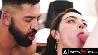 Wild Cum Swapping During Hot Bi-raunchy 3-Way