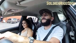 Ramrod In Car - Petite Teen (18 ) Railed Hard By Biggest Wang Until Creampie