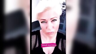 Very Close-up Shots of a Mature Wench's Cunt with Purple Hair and Other Parts of Her Concupiscent Body