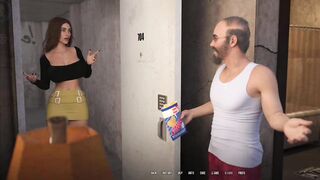 In Security- Luna’s Second Day as a Lustful Maid for Pervert Gary