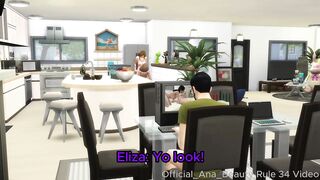 The fine sister, ep. 2 - Sims 4 Futa bangs and cums on brother's excited wife