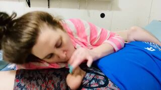 Cum doxy gives handjob for her each day dose of cum ???