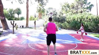 Betting on Basketball Turns into Rough Bang for Loser Cheerleader