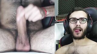 Look at those eyes! Homo Argentinian masturbating and ejaculating a giant load, bushy amateur